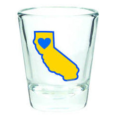 CA Heart in NorCal Shot Glass
