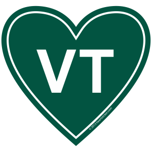 VT Love Decal Vermont Sticker