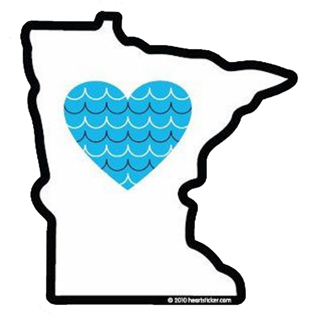 MN Heart in Minnesota Sticker