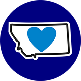 MT Heart in Montana 2.25" Magnet