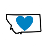 MT Heart in Montana 2.25" Magnet