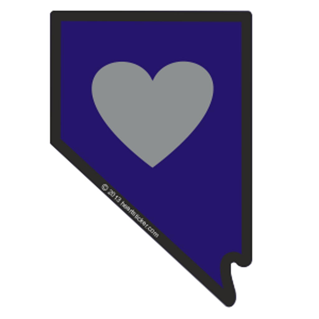 NV Heart In Nevada Sticker