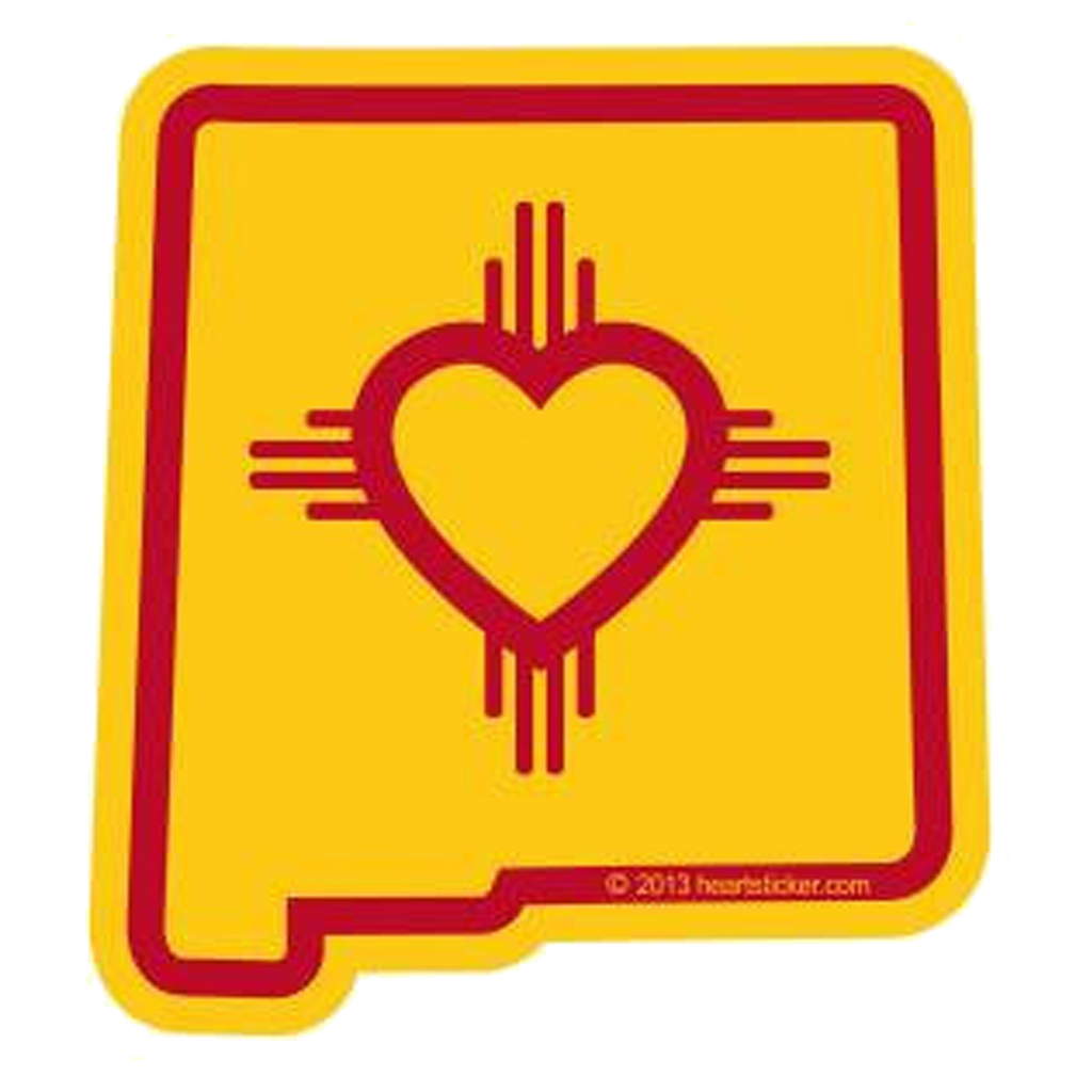 NM Heart In New Mexico Sticker