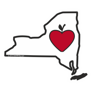 NY Heart in New York Sticker