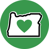 OR Heart in Oregon 2.25" Magnet