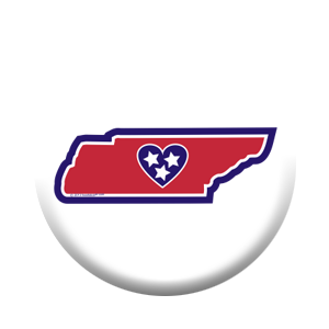 TN Heart in Tennessee Button