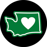 WA Heart in Washington 2.25" Magnet