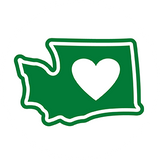 WA Heart in Washington 2.25" Magnet