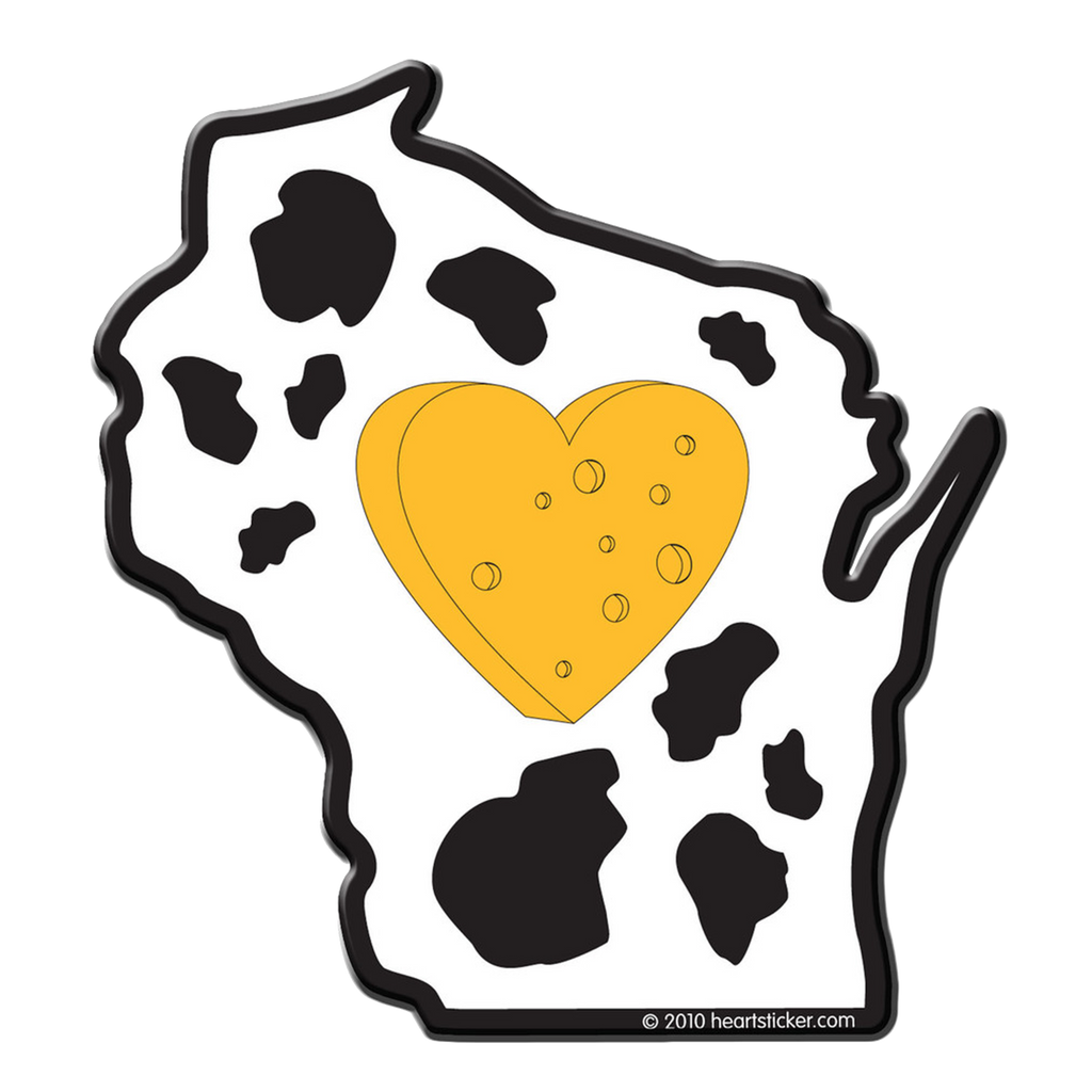 WI Heart in Wisconsin Sticker