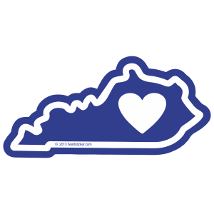 KY Heart in Kentucky Sticker