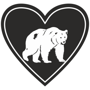 LD Love Decal Grizzly Bear Sticker