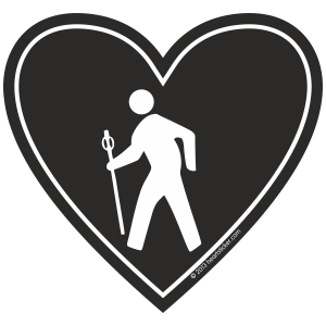 LD Love Decal Hiker Sticker