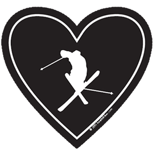 LD Love Decal Ski Sticker