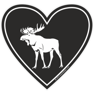 LD Love Decal Moose Sticker