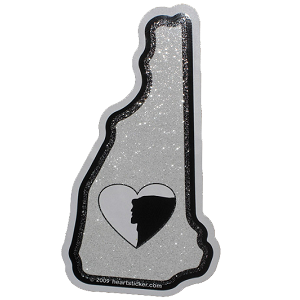 NH Heart In New Hampshire Sticker