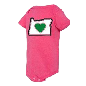 Heart in Oregon Infant Onesie