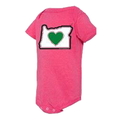 Heart in Oregon Infant Onesie