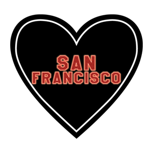 CA Love Decal San Francisco Sticker