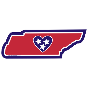 TN Heart In Tennessee Sticker