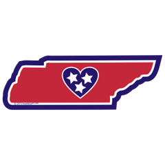 TN Heart In Tennessee Sticker