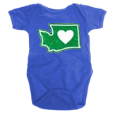 Heart in Washington Onesie