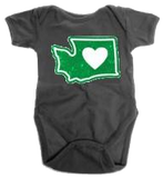 Heart in Washington Onesie