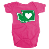 Heart in Washington Onesie