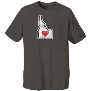 Heart in Idaho Distres. Shirt