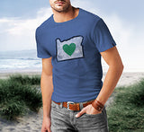 Heart in Oregon Men's T-Shirts