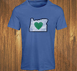 Heart in Oregon Men's T-Shirts